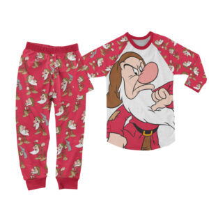 Disney Grumpy Mens Grumpy Red Pajamas