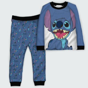 Stick Disney Pajamas Style Blue Black Border