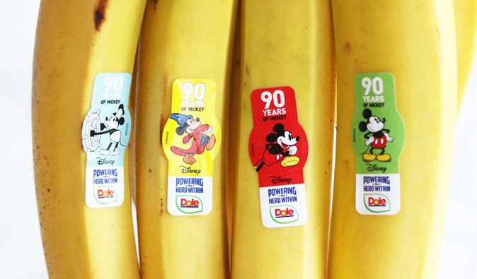 Why are there disney stickers on dole bananas Why are there disney stickers on dole bananas